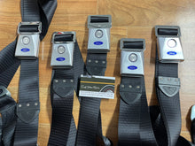 Load image into Gallery viewer, New Reproduction Set of 5 XR XT Black Seat Belts
