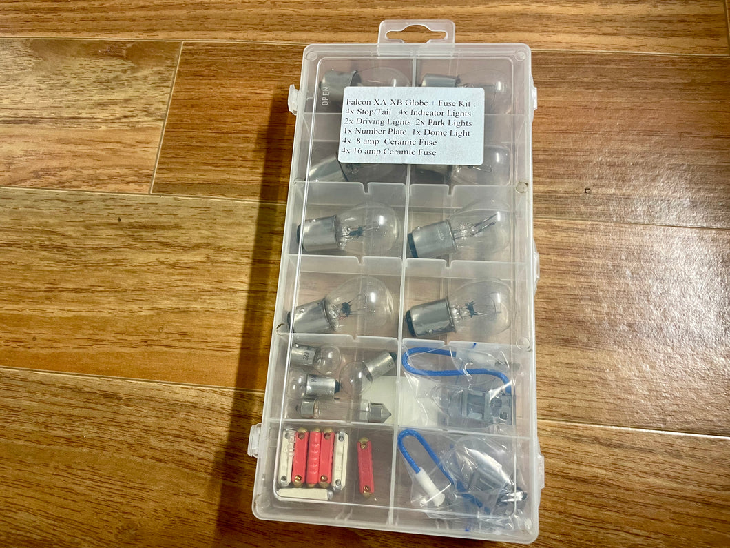 XA XB XC Fuse and Globe Glove Box Spare Kit - 19 Pieces