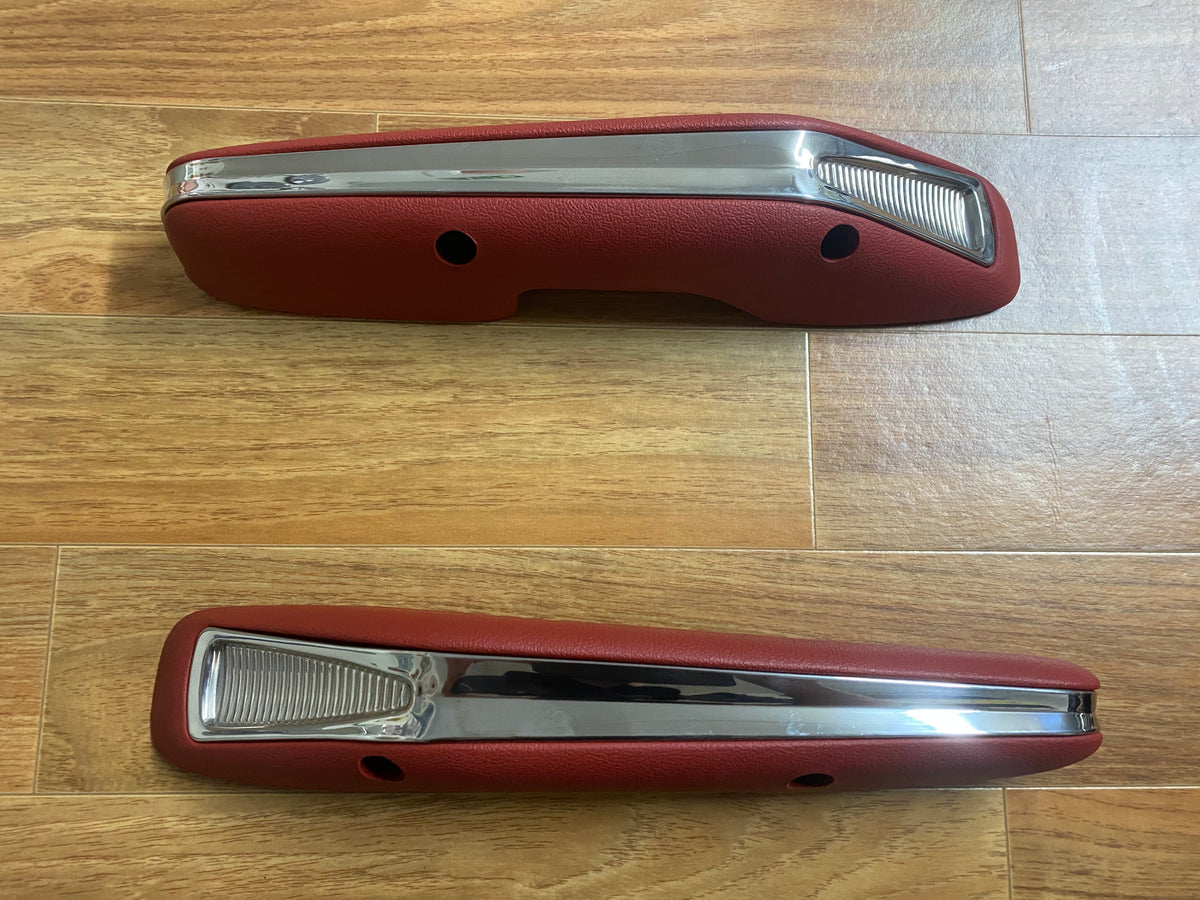 New Coupe Hardtop Red Arm Rests Pair – Early Falcon Spares
