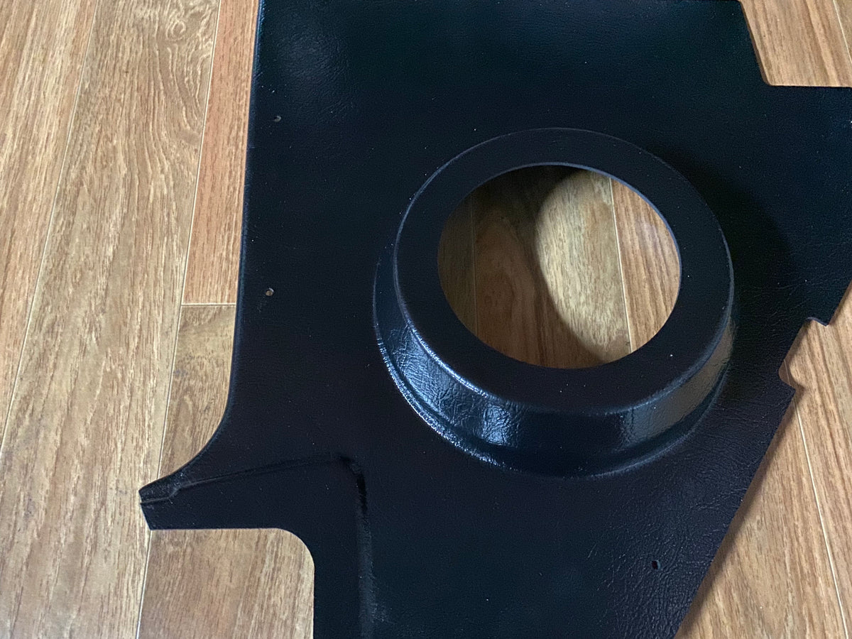 Pair of Black Fiberglass Kick Panels with Speaker Holes XK XL XM XP