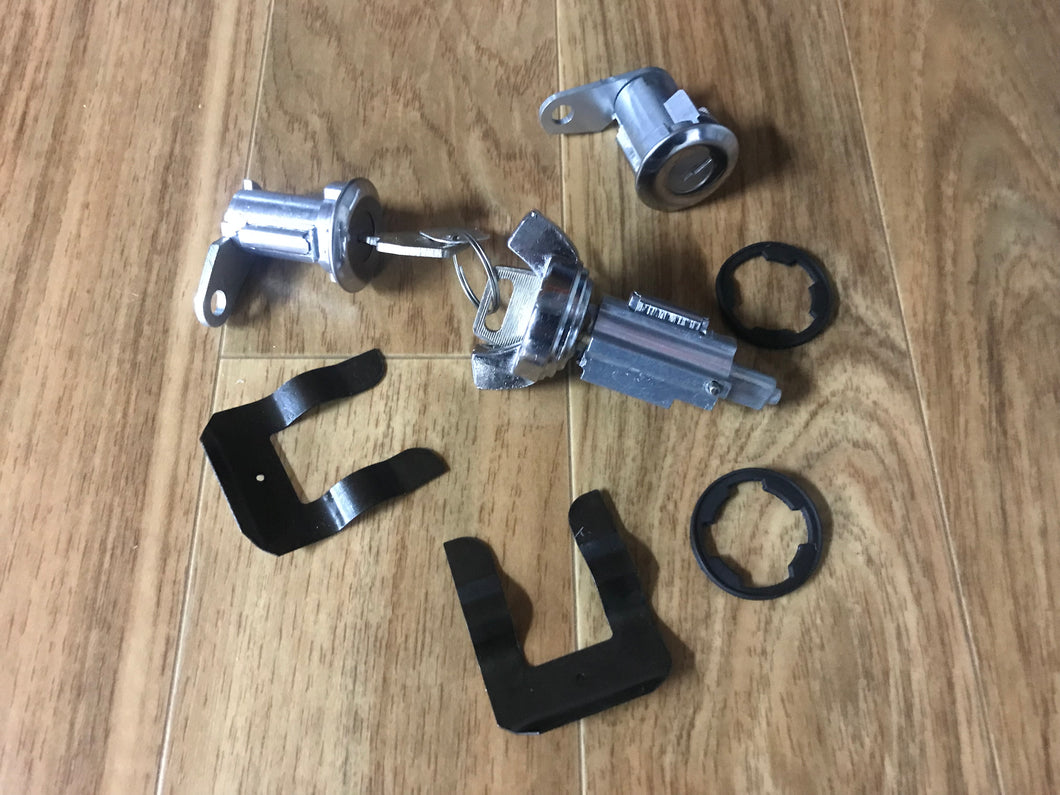 Door Lock & Ignition barrel Set With Matching Keys XA XB