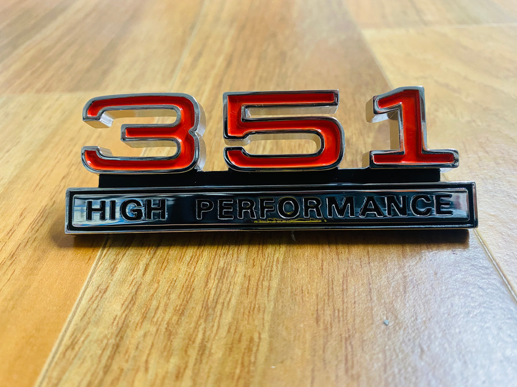 351 High Performance Console Badge