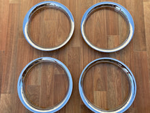 Load image into Gallery viewer, 13” Stainless Steel &quot;Chrome Style&quot; Wheel Dress Trim Set XK XL XM XP Set of 4 Wheel Trim
